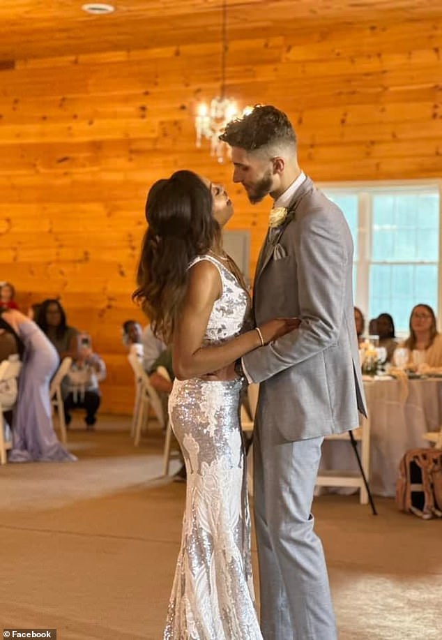 Jordan Barrett (right), a 24-year-old cancer patient from Atlanta, Georgia, married his fiancée Mikayla Thomas (left) after doctors told him he had weeks to live.