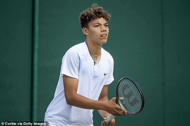 Blanch, 16, is pictured at Wimbledon last year. She has earned $30,650 so far in her career.