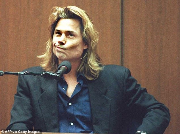 At the criminal trial, Kaelin told the court that he had heard a knock outside on the night of the double murder and that he saw Simpson in his yard.  Photographed in March 1995.