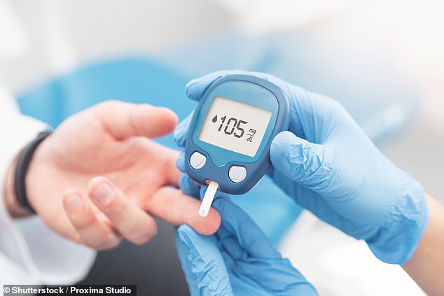 A doctor checking blood sugar levels (file image). Over time, high blood sugar levels can damage blood vessels and nerves, including those in your feet. Lack of sensation means patients may have small scratches that they do not notice