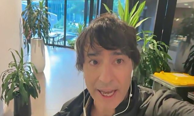 Arj Barker (pictured speaking to Sunrise on Tuesday) has doubled down on his decision but admitted it was an unfortunate situation for everyone involved.