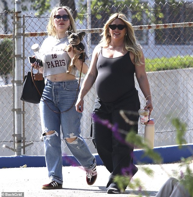 The Disney Channel alum, 36, flashed a smile and was accompanied by a friend as she made the most of the nice spring weather and spent some time in the sun.