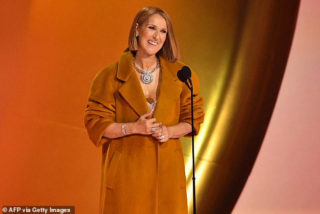 1713853239 793 Celine Dion reveals she wore a coat for nerve wracking appearance
