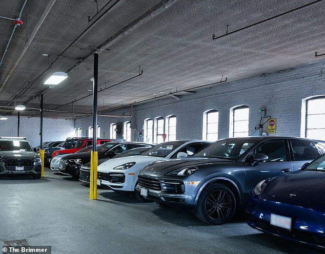 The Brimmer Street Garage, former home of horses and trainers, currently has no parking spaces available.  There is a waiting list for those desperate to get a spot.