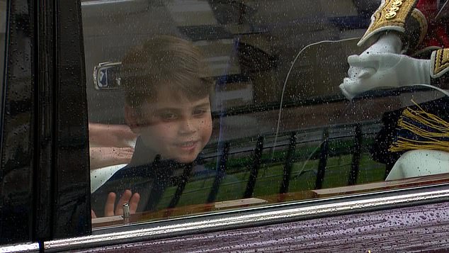 Prince Louis loves to greet the crowd
