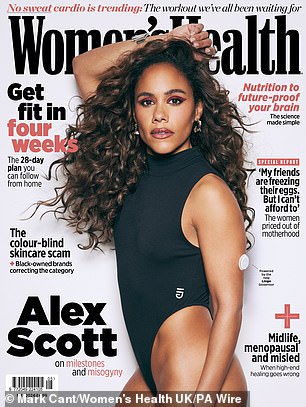 The full interview with Alex Scott can be read in the May issue of Women's Health UK, on ​​sale now.
