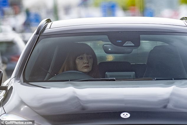 Nicola was also seen keeping a straight face as she drove to rehearsals.