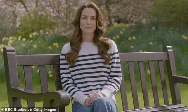 Earlier this month, Kate revealed in an emotional video message that she had been diagnosed with cancer.