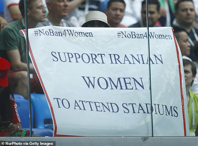 Activists had been calling on Iran to completely remove the ban on women attending the games, which had been in place since the 1979 Islamic revolution (file image)