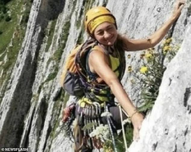 The climber had been a volunteer at a mountaineering school, which paid tribute to her after her death.  She said: 'Your enthusiasm was an inspiration to us all, your vitality gave us strength and your optimism lit up every space as soon as you crossed the threshold.'