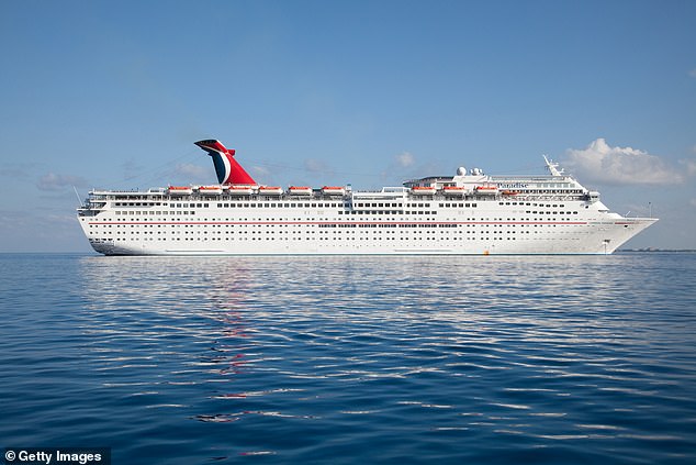 The Carnival Paradise cruise ship (pictured) has carried out similar rescue missions in previous years, including saving more than 20 migrants in two separate efforts in 2022.