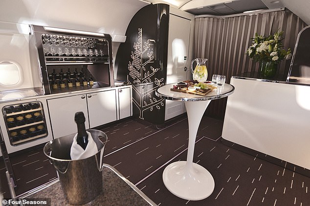 The Airbus A321neoLR is equipped with 48 seats, meaning if you share the cost, you would pay £1,923 ($2,391) to travel in a hotel in the sky.