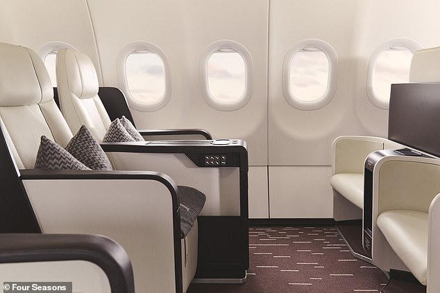On board there is a large lounge, oversized bathrooms and global Wi-Fi available.