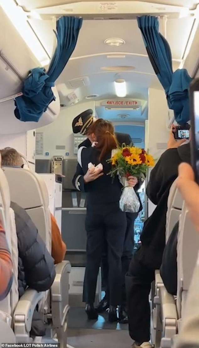 In an introduction to the video that has now gone viral, the pilot said he met Paula during a flight to the city of Krakow, in southern Poland.