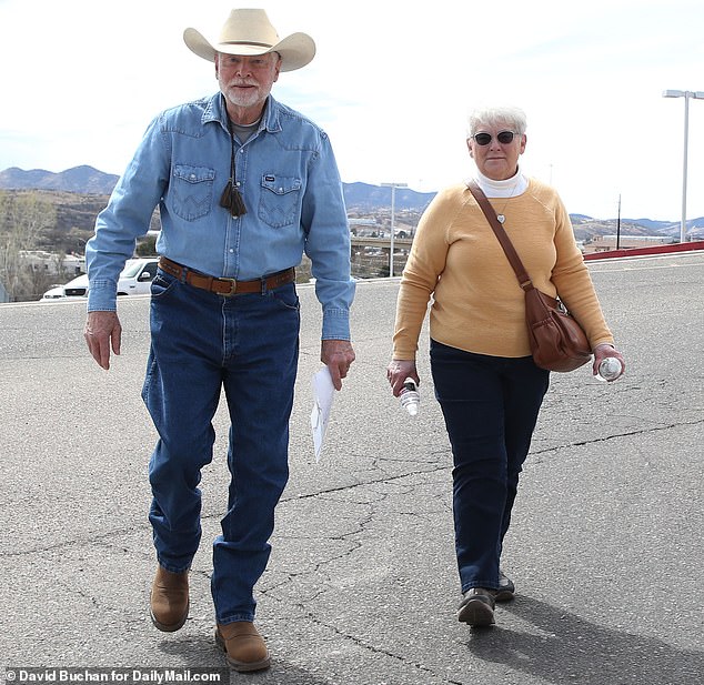 George Kelly and his wife Wanda arrive for an arraignment hearing at Arizona Superior Court in Nogales, Arizona.