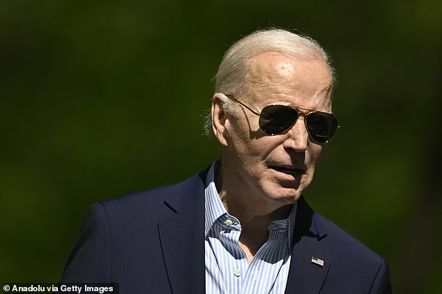 President Joe Biden walked a fine line Monday when asked if he had a message for protesters and whether he condemned anti-Semitic protests on college campuses.
