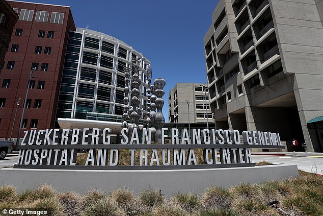 Her mother said medical staff at Zuckerberg San Francisco General Hospital (pictured) did not confiscate her medications even after she informed them about her stash.