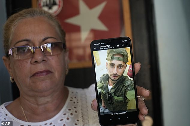 Marilin Vinent said that her son Dannys Castillo, 27, is one of the Cubans recruited in Russia