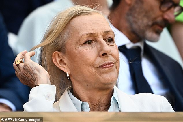 Tennis star Martina Navratilova, who is openly gay, also reacted negatively to the news that Jacques won the high jump.