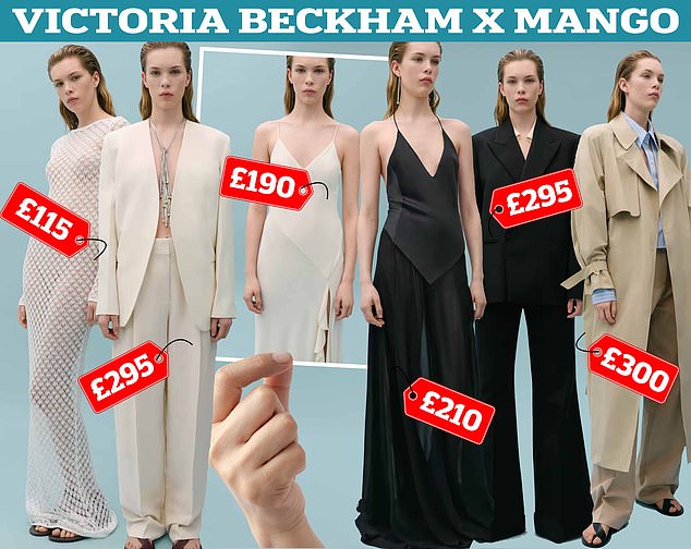 The prices of the new Victoria Beckham Mango collection