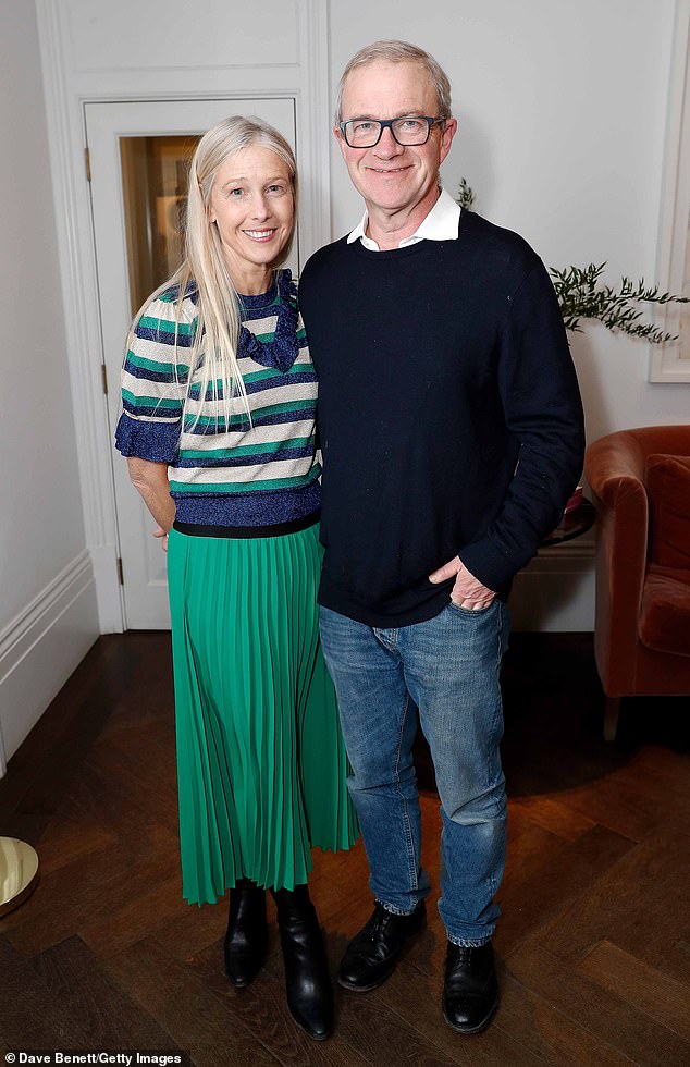 Lucy Enfield and Harry Enfield attend a cocktail party in London in 2018