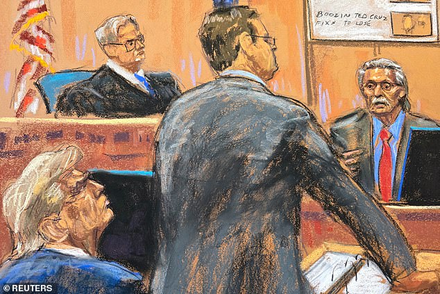 Trump watches as David Pecker testifies at his trial