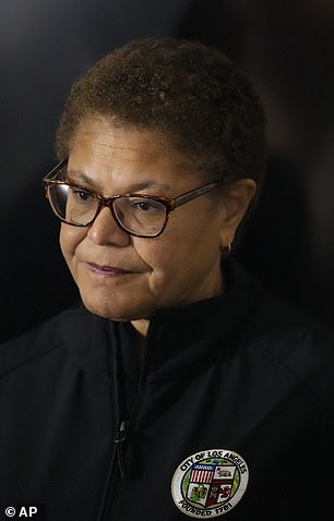 Los Angeles Mayor Karen Bass and her family were not harmed during Sunday's incident, LAPD officials said.