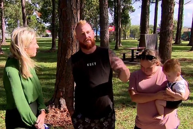 The Queensland couple, who have six children aged between one and 10, are just one of dozens of families forced to stay in tents amid record vacancy rates.
