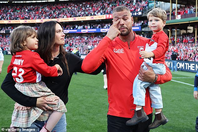 The football icon was visibly emotional when Swans fans gave him a rapturous farewell last August.