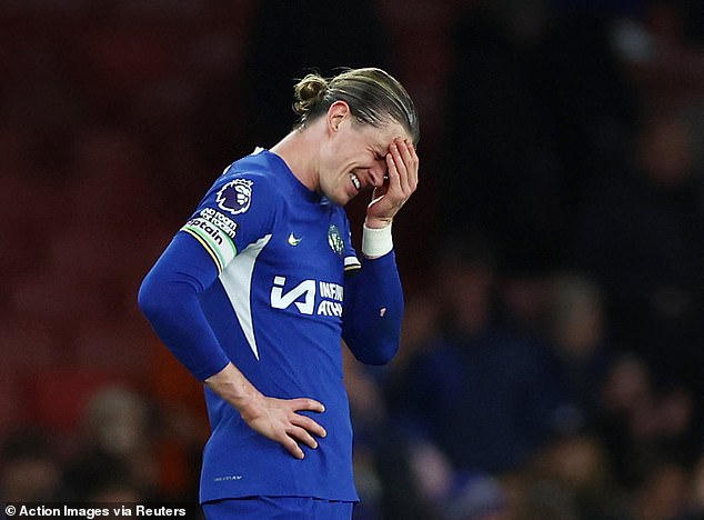 Conor Gallagher's team capitulated and suffered the heaviest defeat in their history against Arsenal.