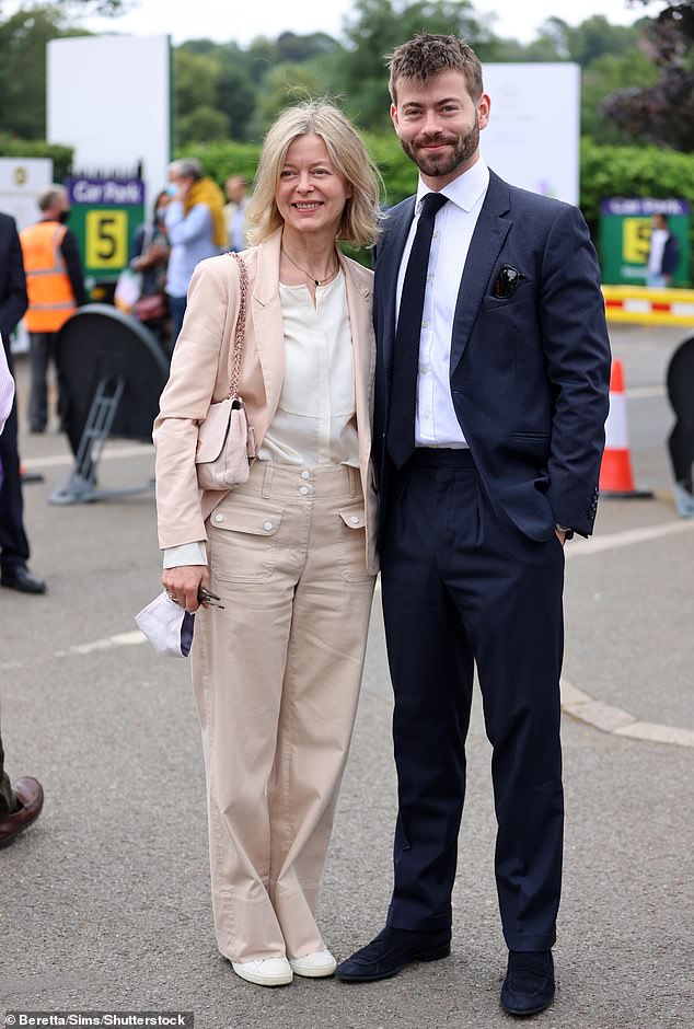 Lady Helen Taylor and Cassius Taylor attending the Wimbledon tennis championships in 2021