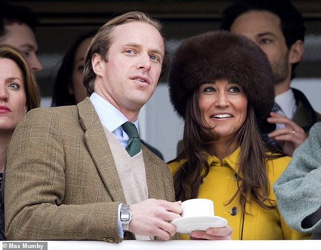 Thomas Kingston was a close friend of Pippa Middleton, the sister of the Princess of Wales. They appear here in the photo from the Cheltenham Festival in 2013.