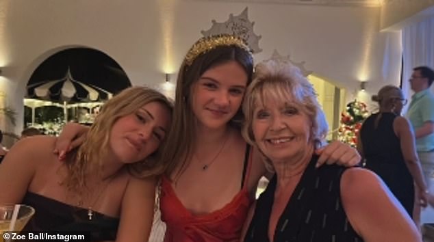 The presenter flew to the Caribbean island with her loved ones, including son Woody, daughter Nelly and mother Julia, for a tropical New Year's holiday in December.