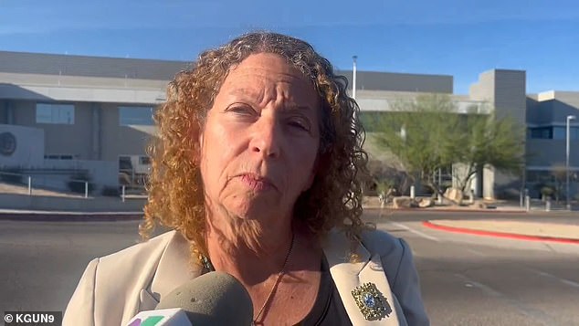 Kelly's defense attorney, Kathy Lowthorp (pictured outside court on Monday), said only one juror wanted to convict and seven wanted to acquit.  The defense wanted the jury to continue deliberations, but the judge decided to end the case.