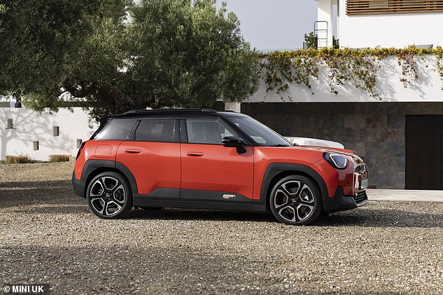 It takes styling cues from the Cooper and Countryman, with the front of the Cooper and the haunches of the Countryman, with the classic Mini face that is so distinguishable.