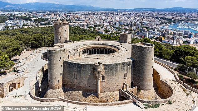 Castell de Bellver, Spain's only circular castle, sits atop a hill west of the city.