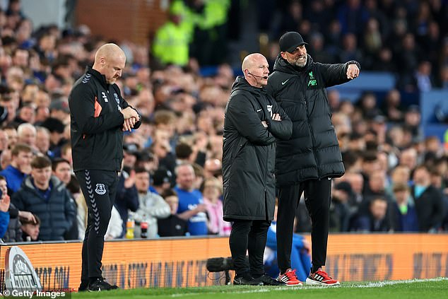 Jurgen Klopp was in almost constant dialogue with the fourth official in the first half after his team's poor start.