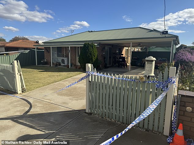 Ms Bates was found dead inside her home (pictured) on Tuesday afternoon.