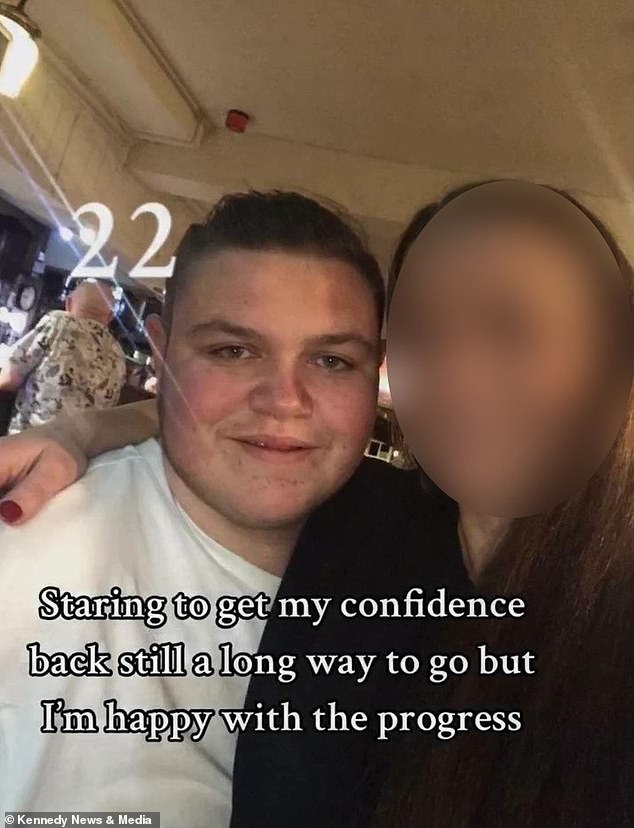 Ashley now recommends other men seek professional help if they feel their hormones are out of balance and says he wishes he had visited a doctor years before he finally did (pictured, now 22).