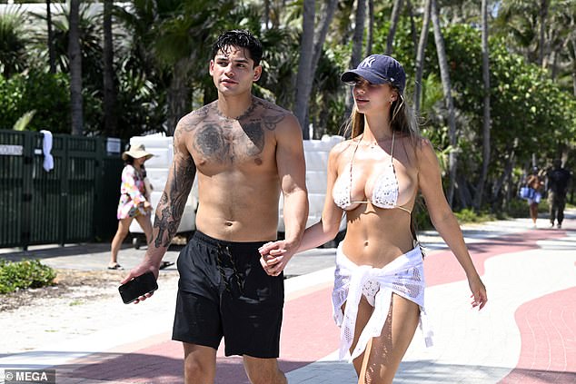 García and Boor take a walk through Miami Beach, a few days after the fight at the Barclays Center