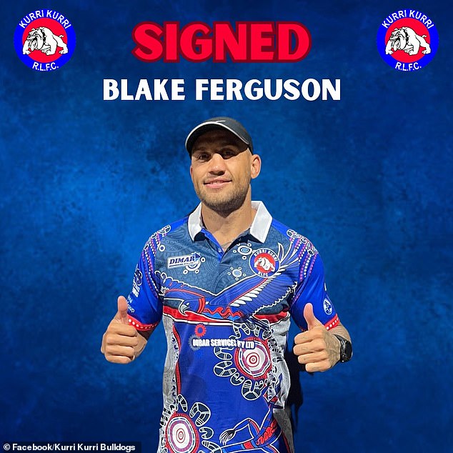 Ferguson, 34, is said to be unwelcome at the Bulldogs, with his former teammates furious at his alleged behavior (pictured after signing with the club in 2023).