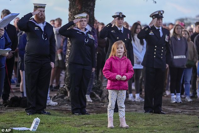 Young and old alike got into the spirit of Anzac Day, honoring all the men and women who sacrificed their lives so Australians could live in freedom.