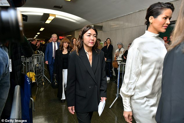 The New York Court of Appeals ruled that the disgraced film producer did not receive a fair trial.  Pictured: Accuser Mimi Haleyi arriving at her sentencing in New York in 2020