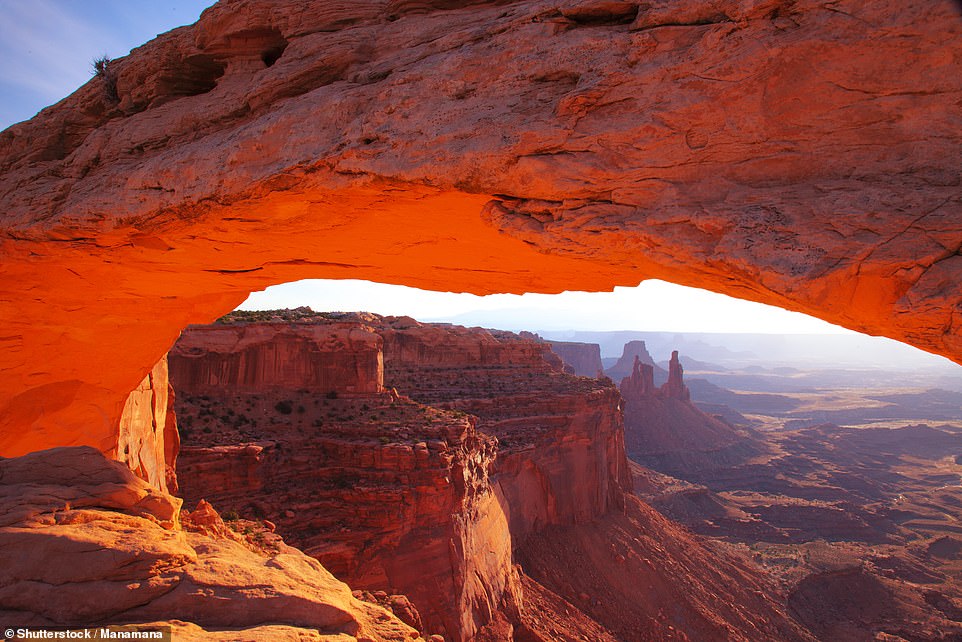 The train concludes its journey in Moab, Utah, home of Canyonlands National Park (pictured)