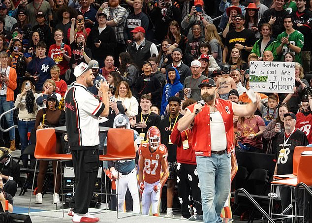 The Kelce Brothers hosted a live episode of their hit podcast in Cincinnati earlier this month.