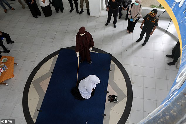 Acehnese woman flogged in front of public for violating Sharia law