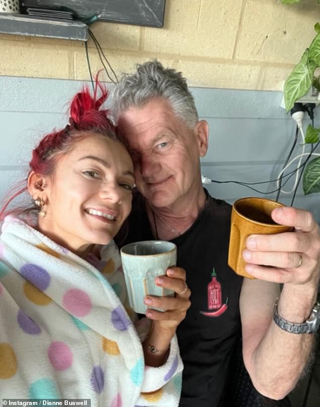Dianne returned to Australia to join her father just days after competing in last Saturday's Strictly final, where she competed with EastEnders star Bobby Brazier.