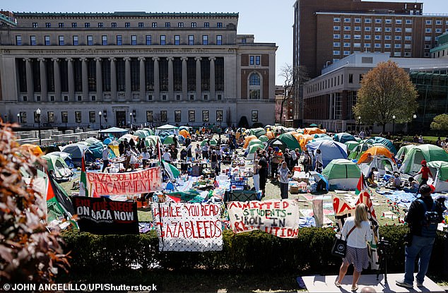 The 82-year-old Columbia student condemned the series of demonstrations on campus accompanied by physical violence as 