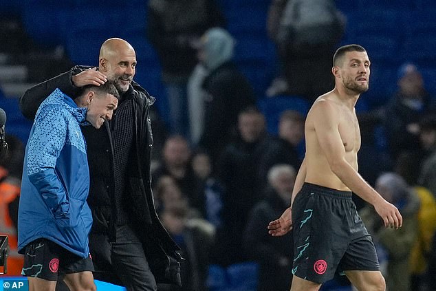 Pep Guardiola has asked his star to take his foot off the accelerator in the title race after another impressive performance
