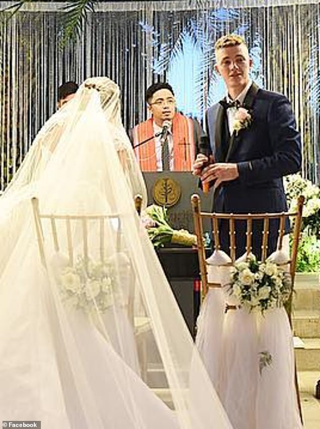 Maika Gabriel married Billings in Portico de Busto in the Central Luzon region of the Philippines in November 2018 (above), the couple's relationship did not last